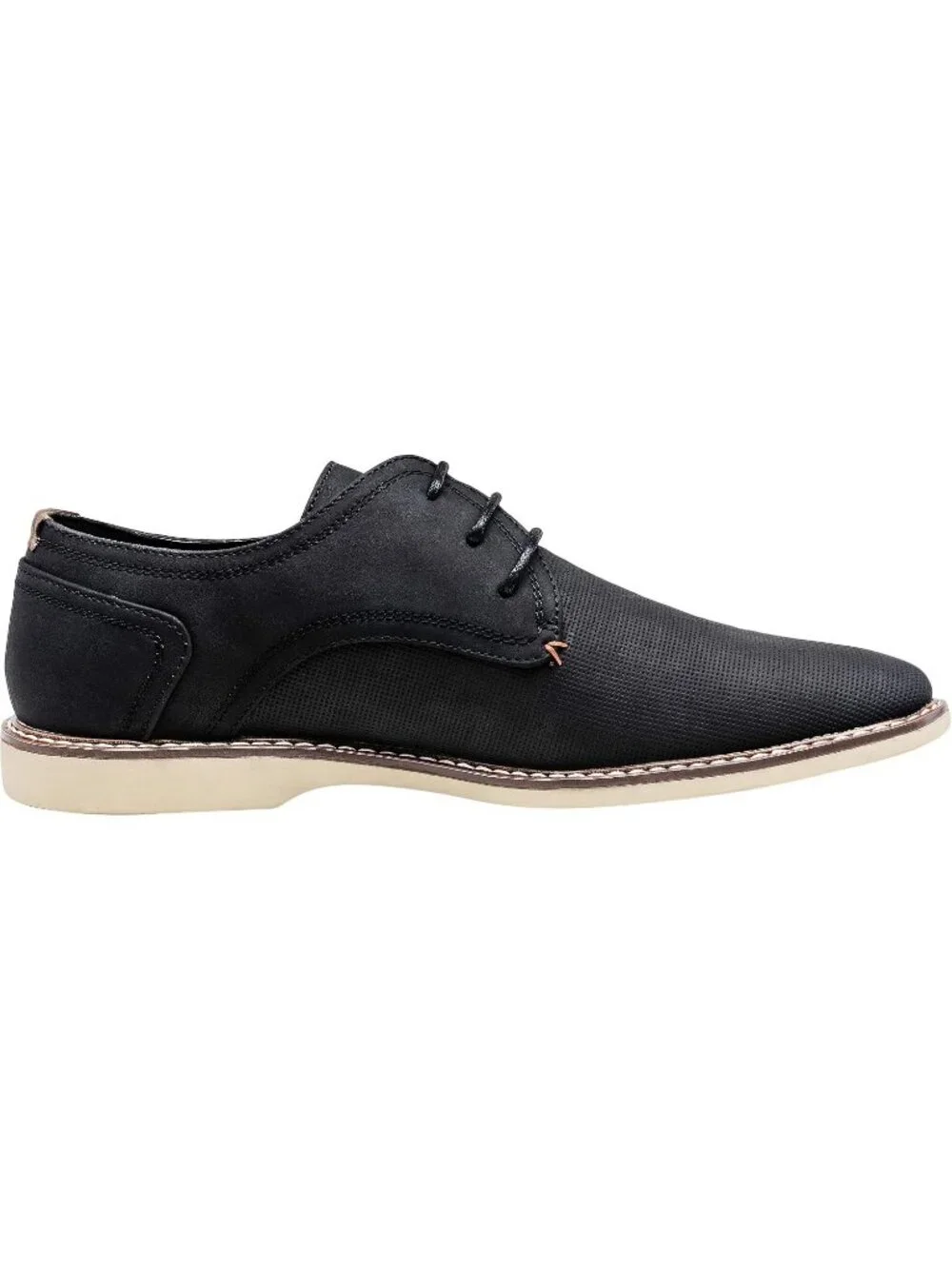 Men's Black Breathable Upper Lace Up Retro Business Classic Dress Oxford Shoes